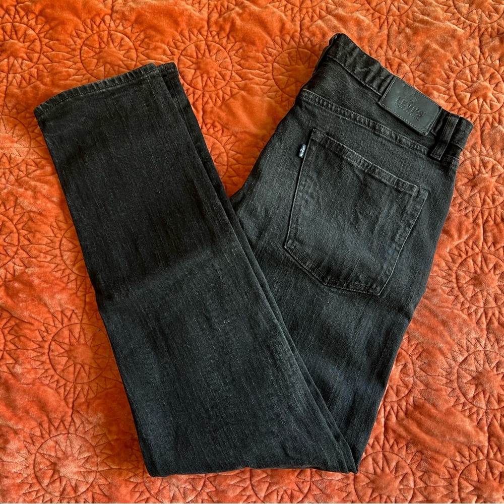 Levi's Made & Crafted Japanese Denim Studio Taper Black Skinny Jeans Men’s 36/32